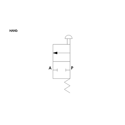 MVM62-R PISCO MECHANICAL VALVE MVM SERIES NC 2 PORT 6MM TUBE (PIN)